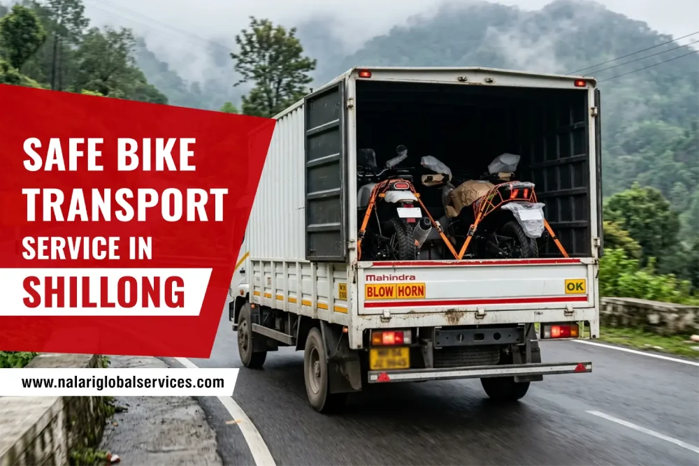 bike transport service in Shillong using secure carrier vehicle