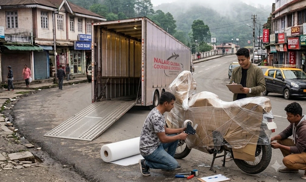 bike packing for transport using foam wrapping and safety protection