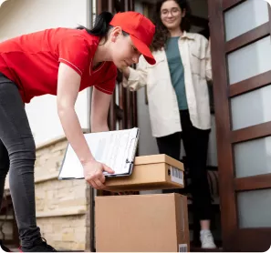 Domestic courier and parcel delivery service