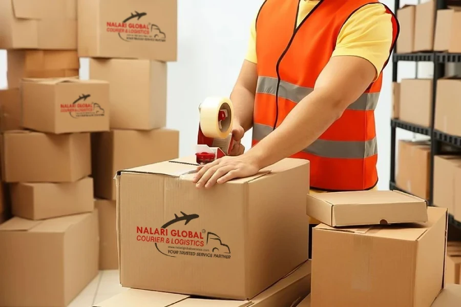 Domestic courier and logistics delivery services across India by Nalari Global Services